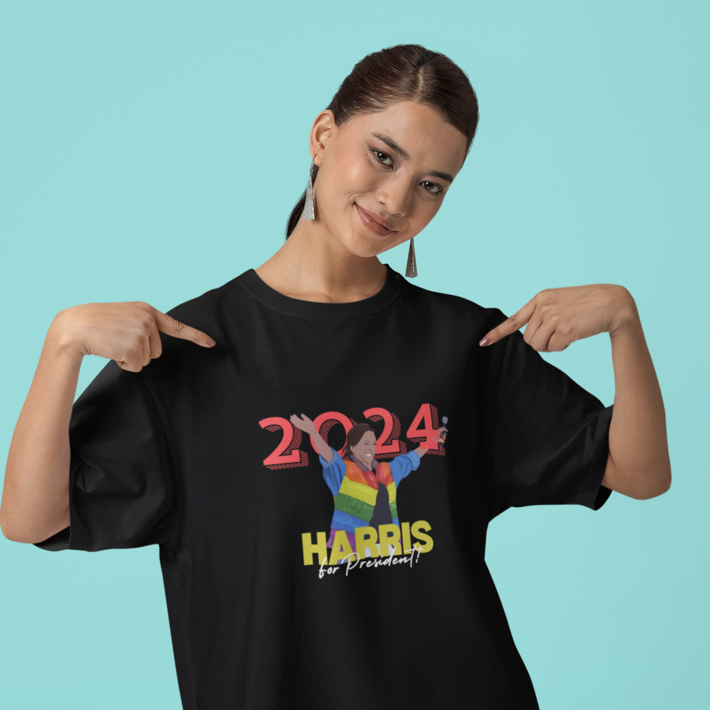 Harris For President! Kamala Harris 2024 Tee - Unisex Tee